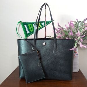 Kate Spade Black Tote Bag with Pouch